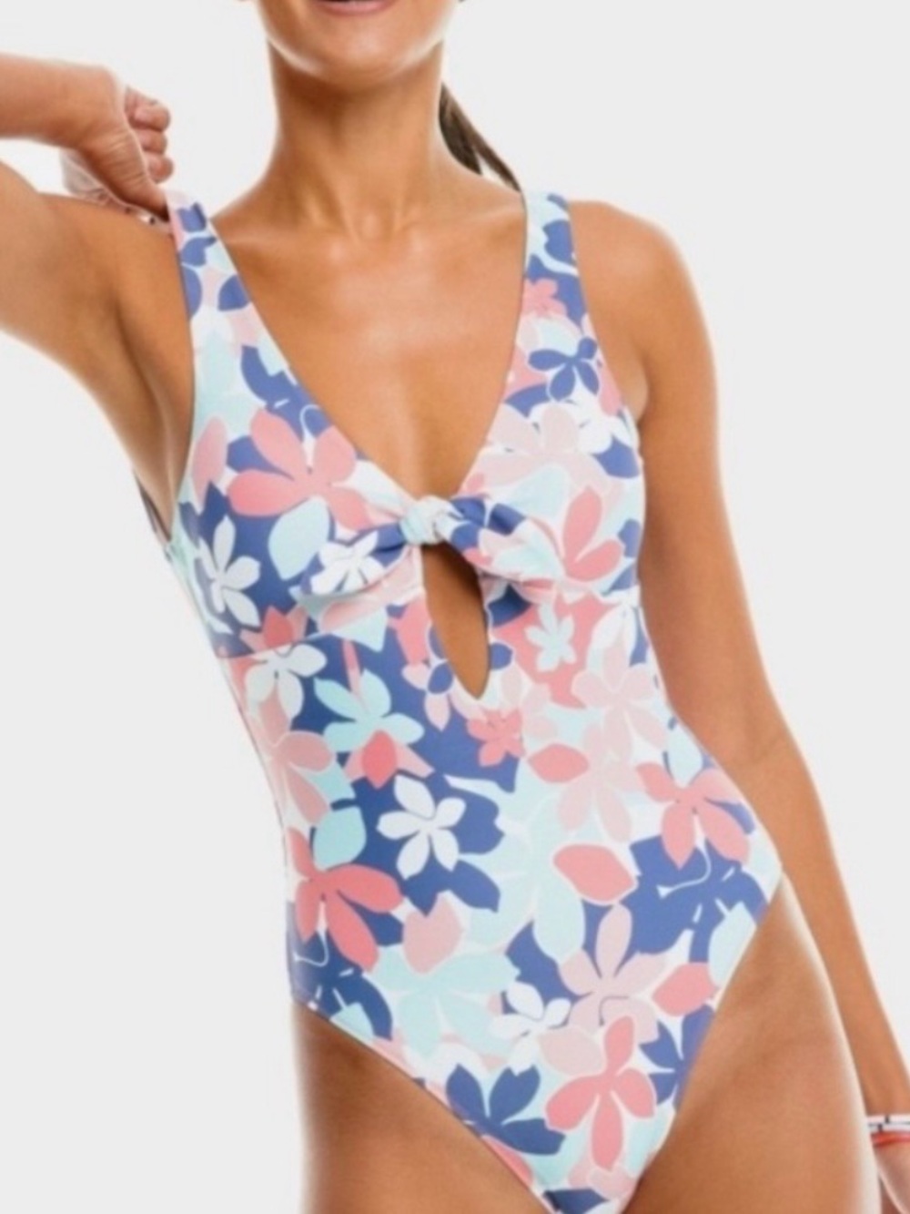 Southern Tide Citrus Punch Petals Print Fully Lined Swimsuit